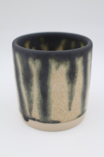Keramik kop - Sand & kobbergrøn