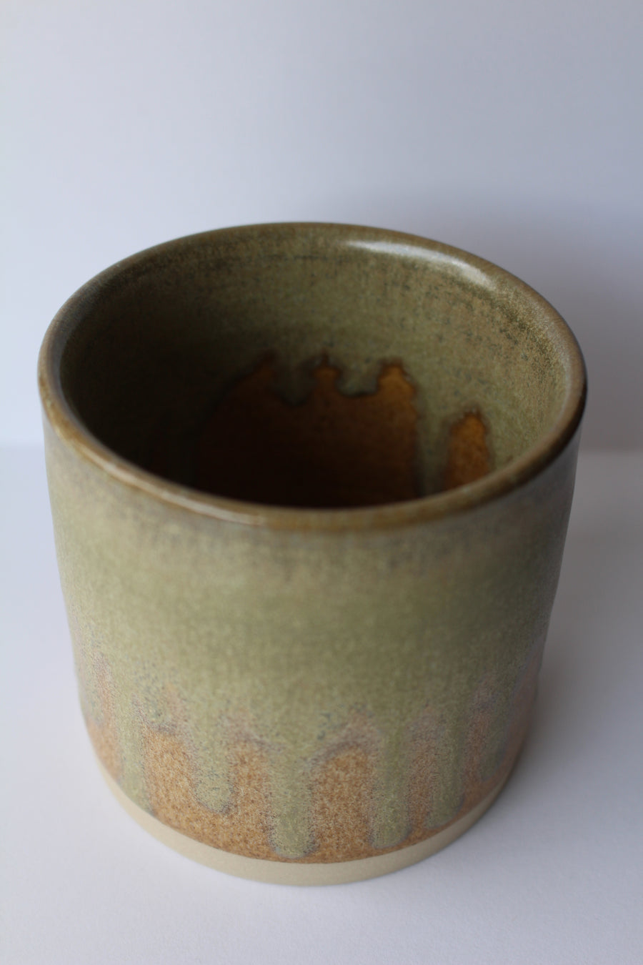 Keramik kop - Sand & Kobbergrøn str. XL