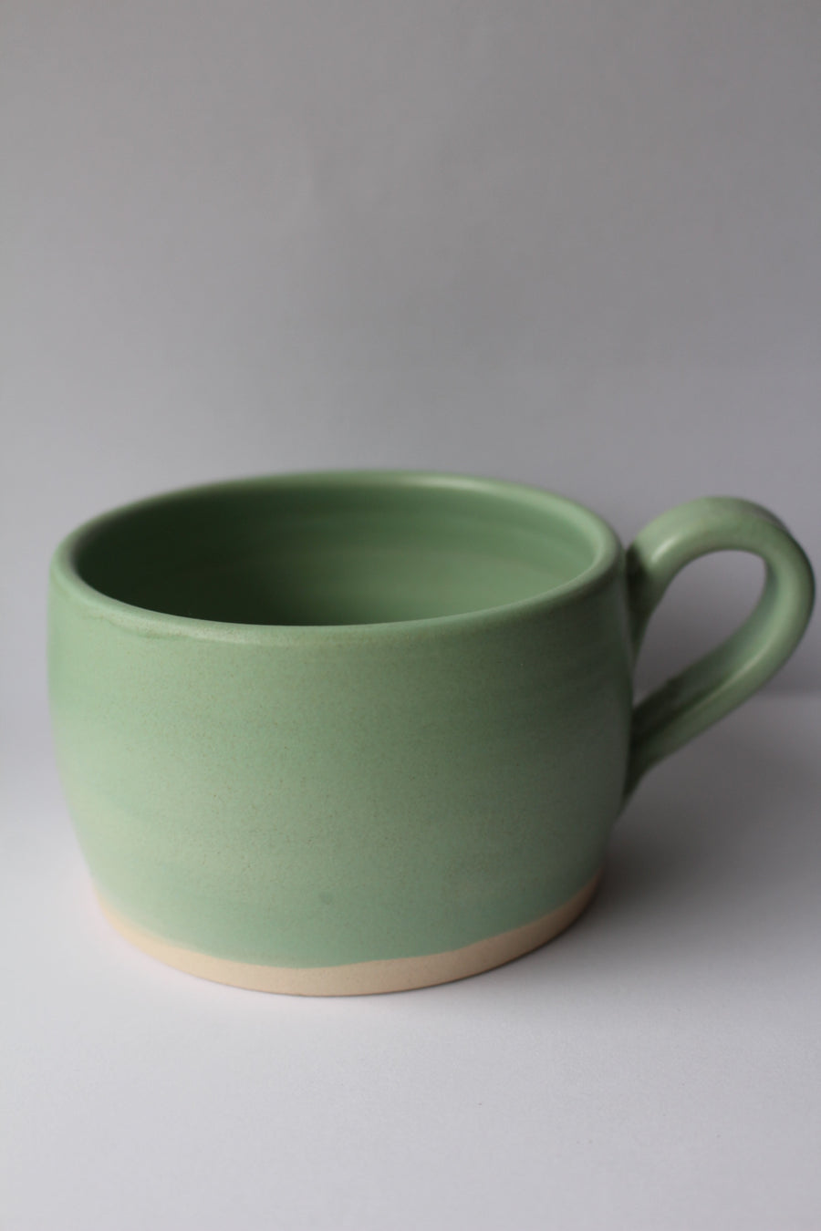 Keramik kop m. hank - Mintgrøn / 2. sortering