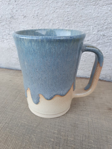 Keramik krus m. hank - Beige & Blågrå