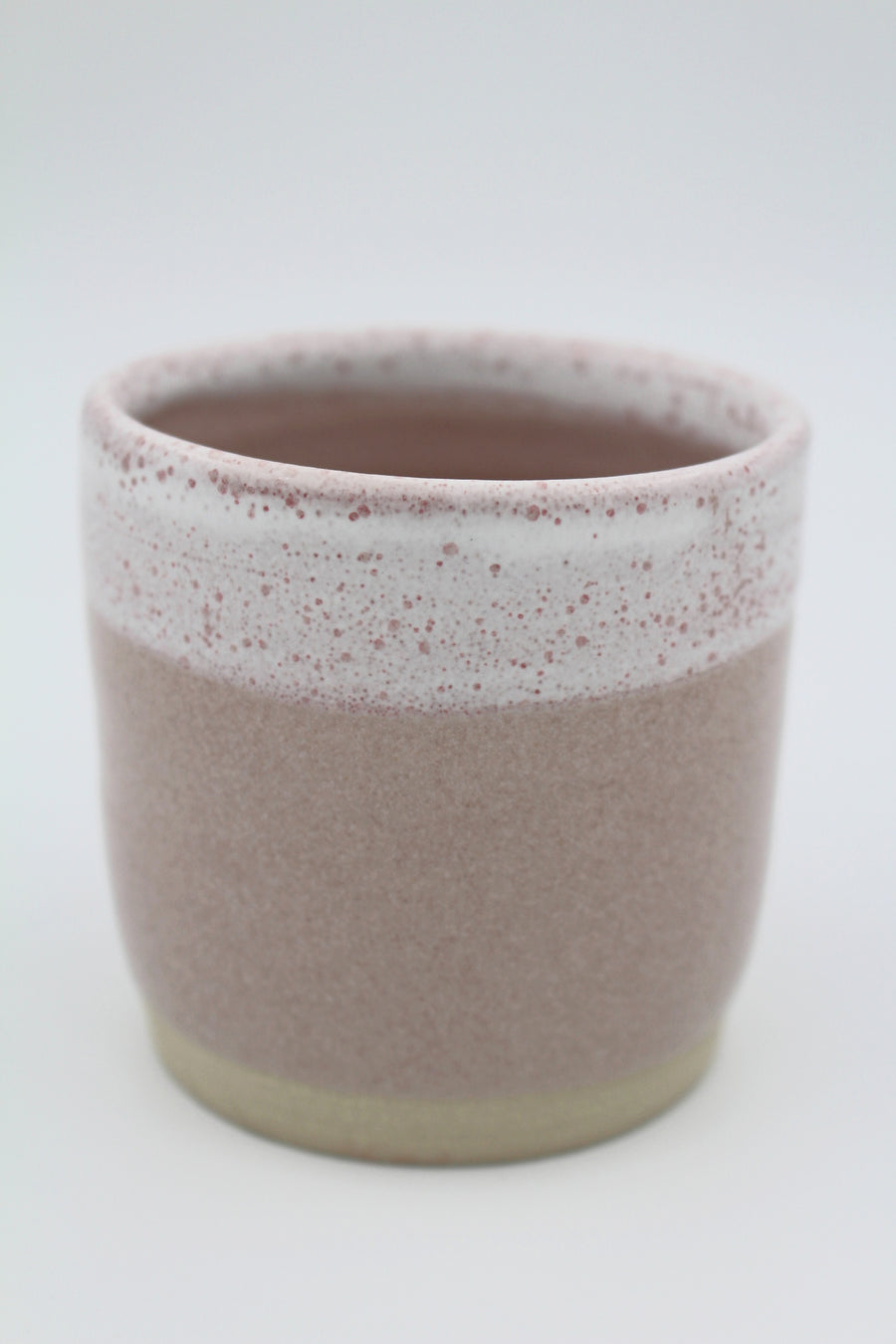 Keramik kop - Sart Rosa & Hvid