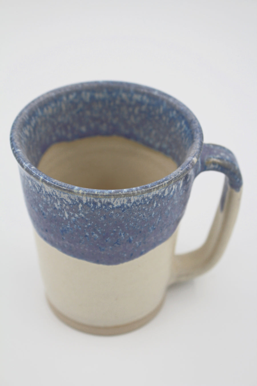 Keramik krus m. hank - Beige & Blå
