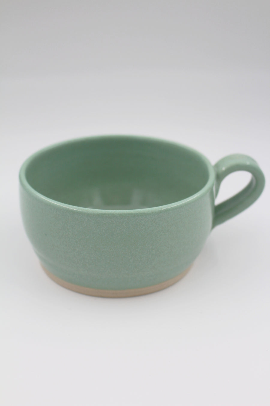 Keramik kop m. hank  - Mintgrøn str. XL