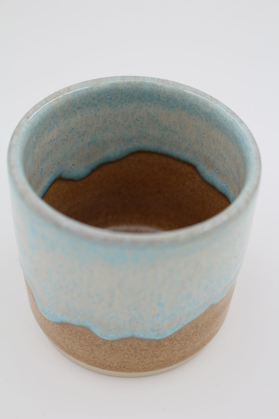Keramik kop - Sand & Himmelblå str. XL