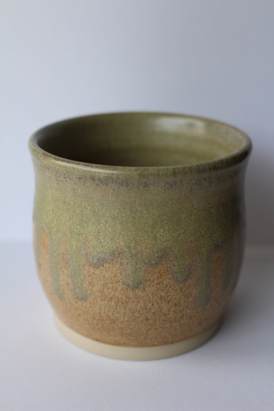 Keramik kop - Sand & Kobbergrøn